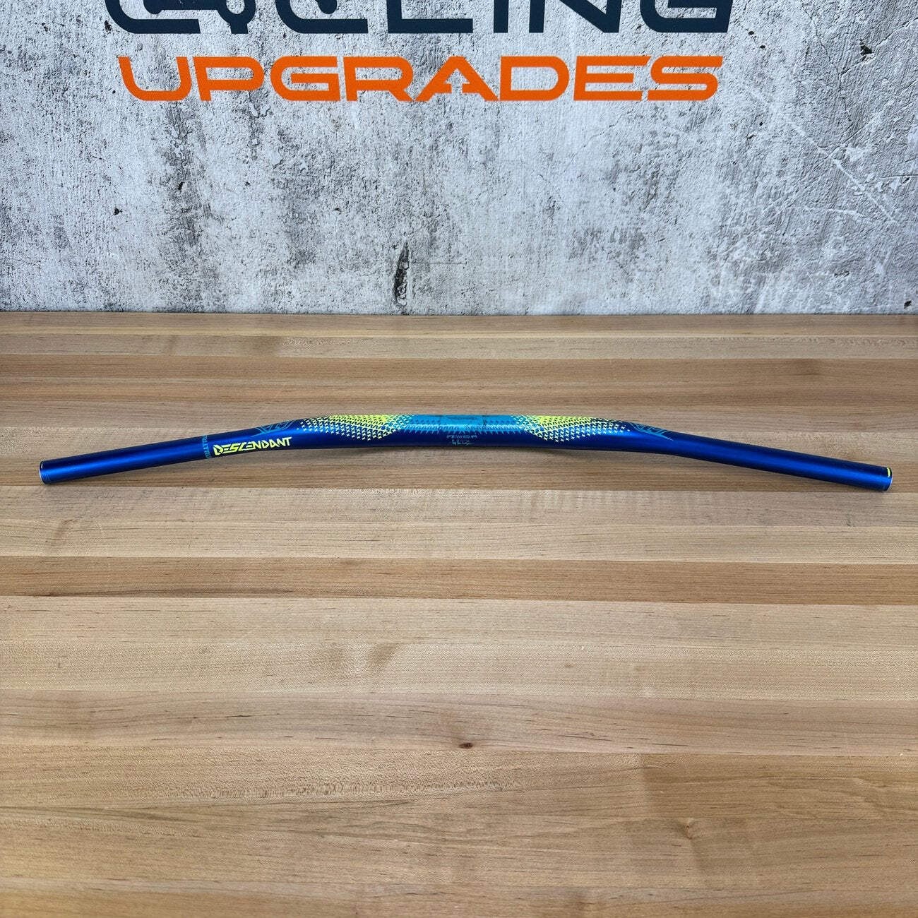 Troy Lee Decendant 780mm 25mm Rise Blue MTB Bike Flat Handlebar 348g
