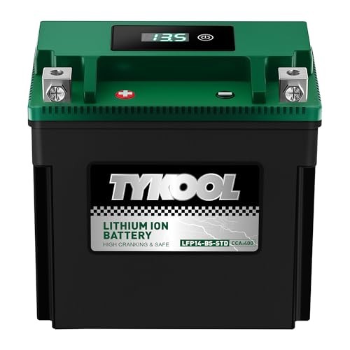 LFPLithium Battery, Replaces YTX14-BS, 400CCA 8Ah Fits for ATV UTV 14-BS-STD