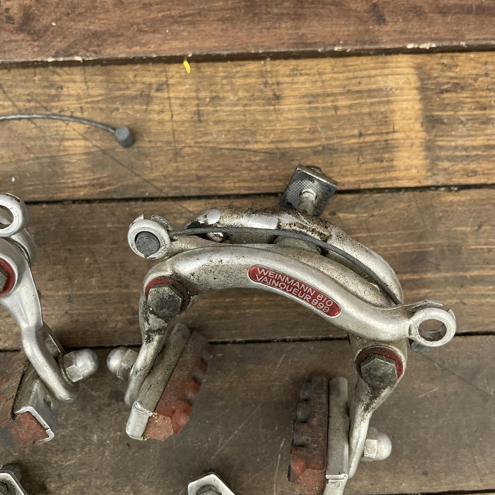 Vintage Weinmann Vainqueur 999 610 Center Pull Brake Calipers Set Pair Road Bike