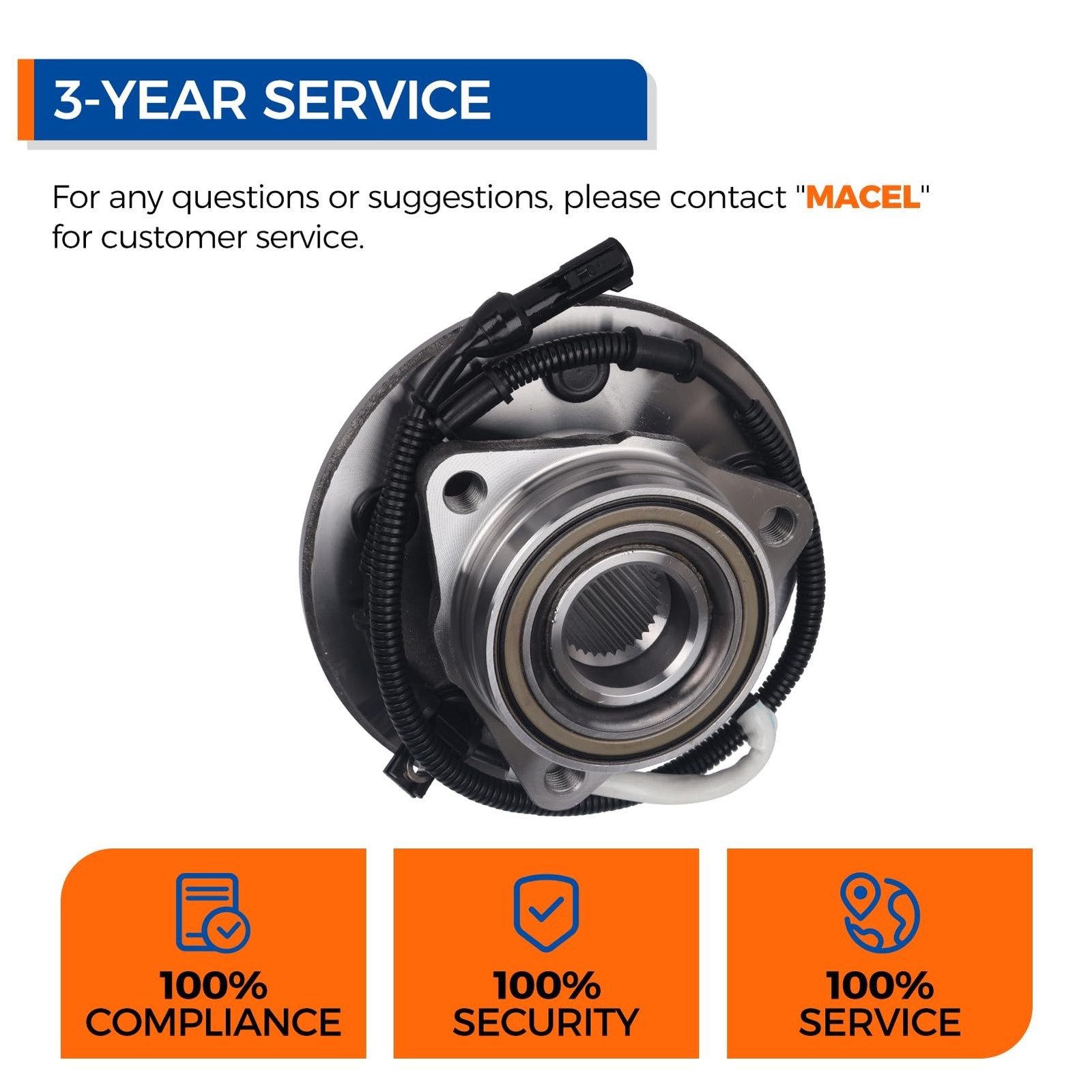 PAROD Pair 515010 4WD Front Wheel Hub & Bearing Assembly Fit for Ford F-150 1…