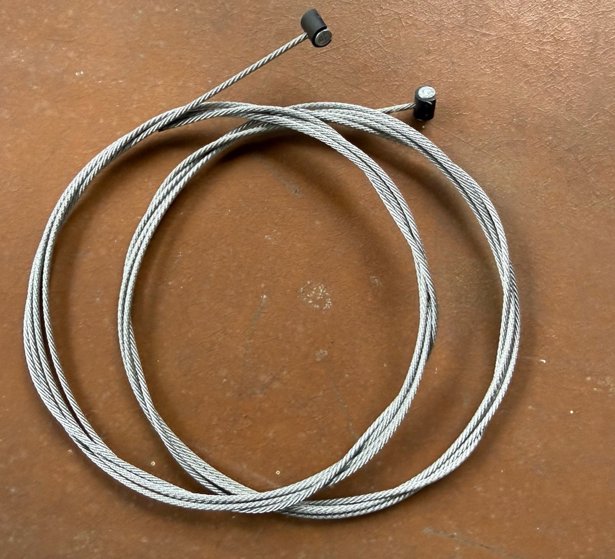 Pair (2) Shimano NOS 1700mm X 2.0 mm Brake Cables w/ SLR Spacer Vintage MTB