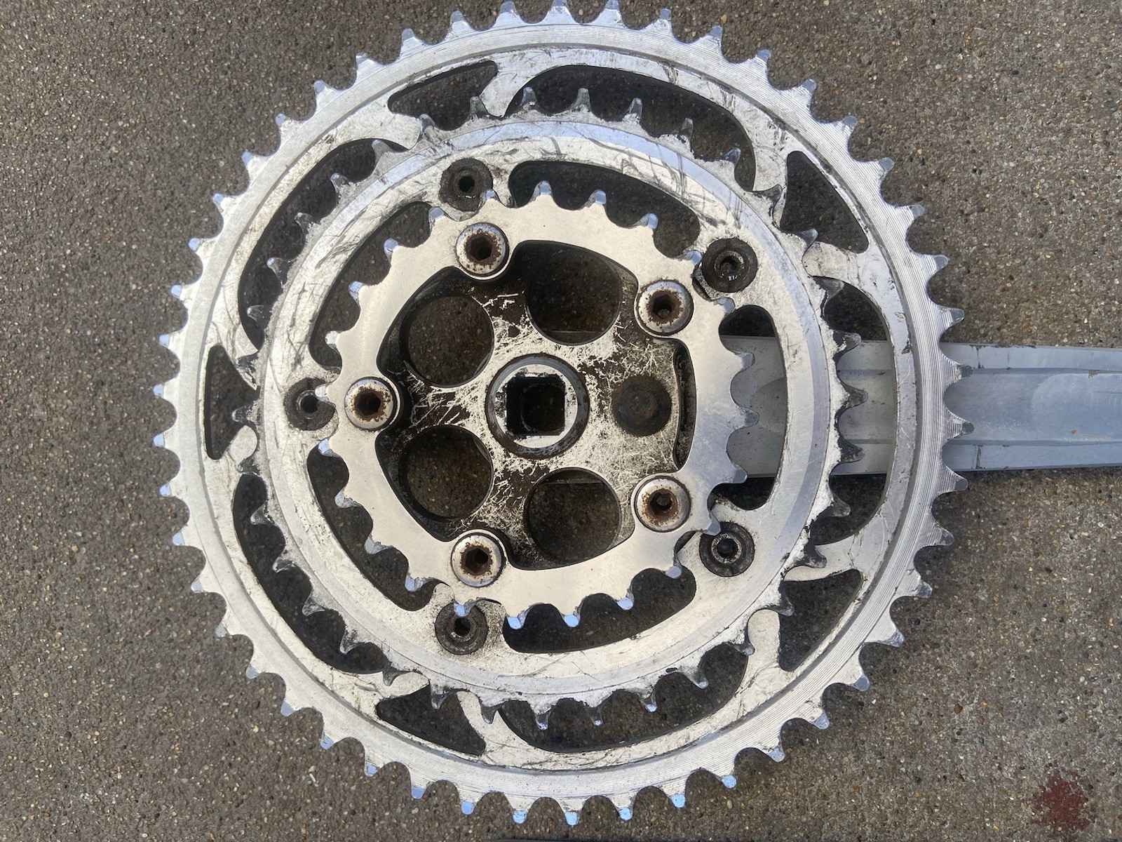 Race Face I-Beam ROAD Crankset Silver