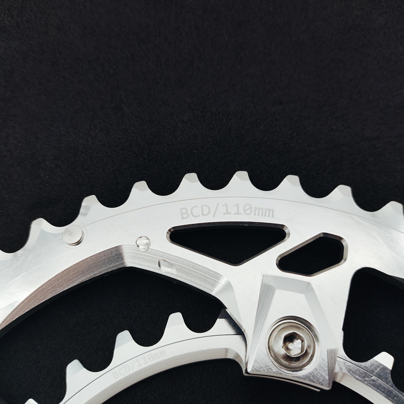 bikinGreen CNC 46/30T BCD 110 For Non Hidden &Hidden 5 Bolts 10/11 SPD CrankSet