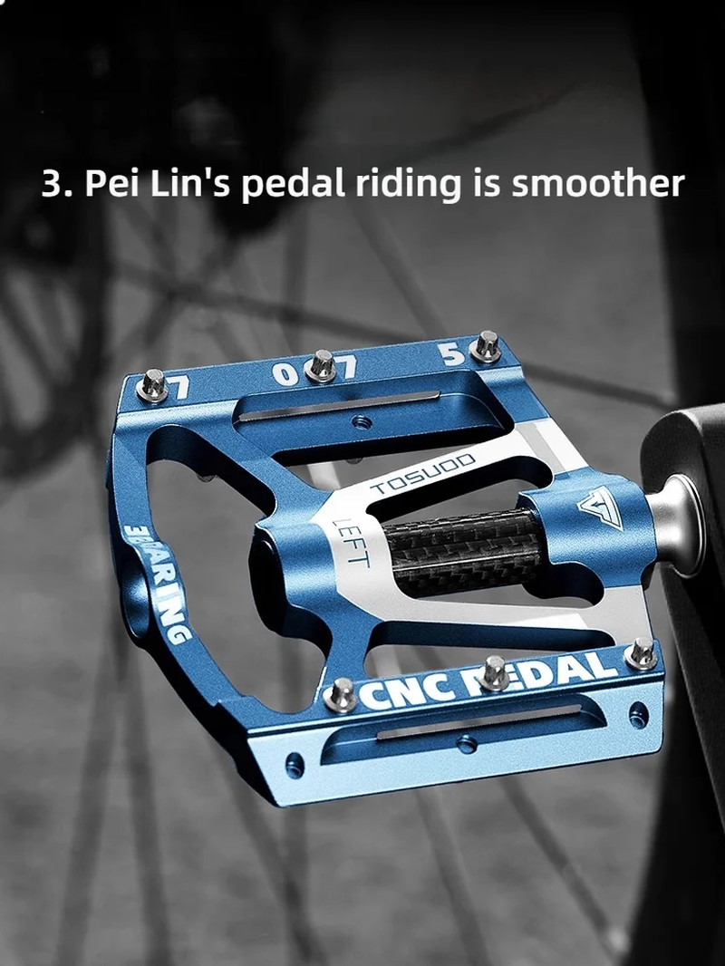 CNC Aluminum Alloy Anti-Slip Bicycle Pedals for MTB & Road Bikes