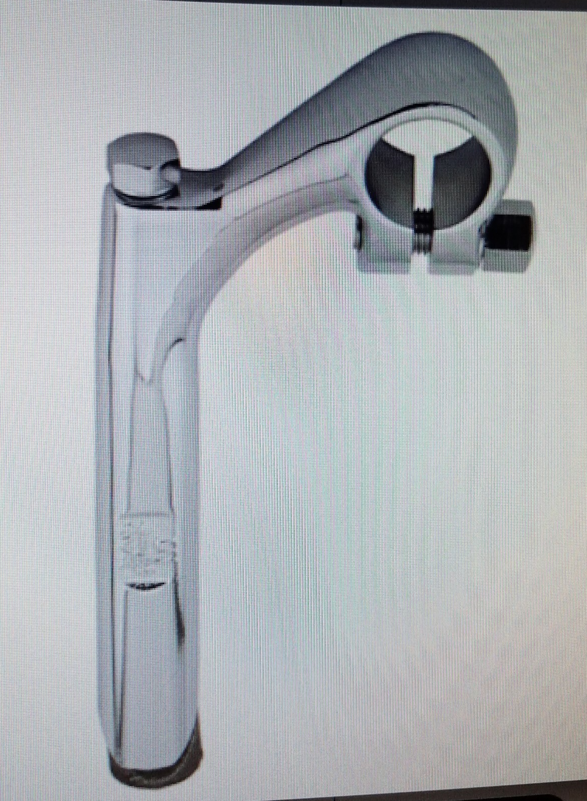 NEW CHROME CLASSIC STEM/GOOSENECK 21.1MM,1970-1982 SCHWINN BEACHCRUISER BICYCLES