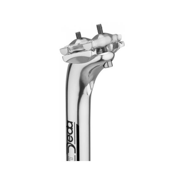 Deda RS01 27.2mm x 350mm 2-Bolt Alloy 21mm Offset Seatpost SILVER MSRP $65