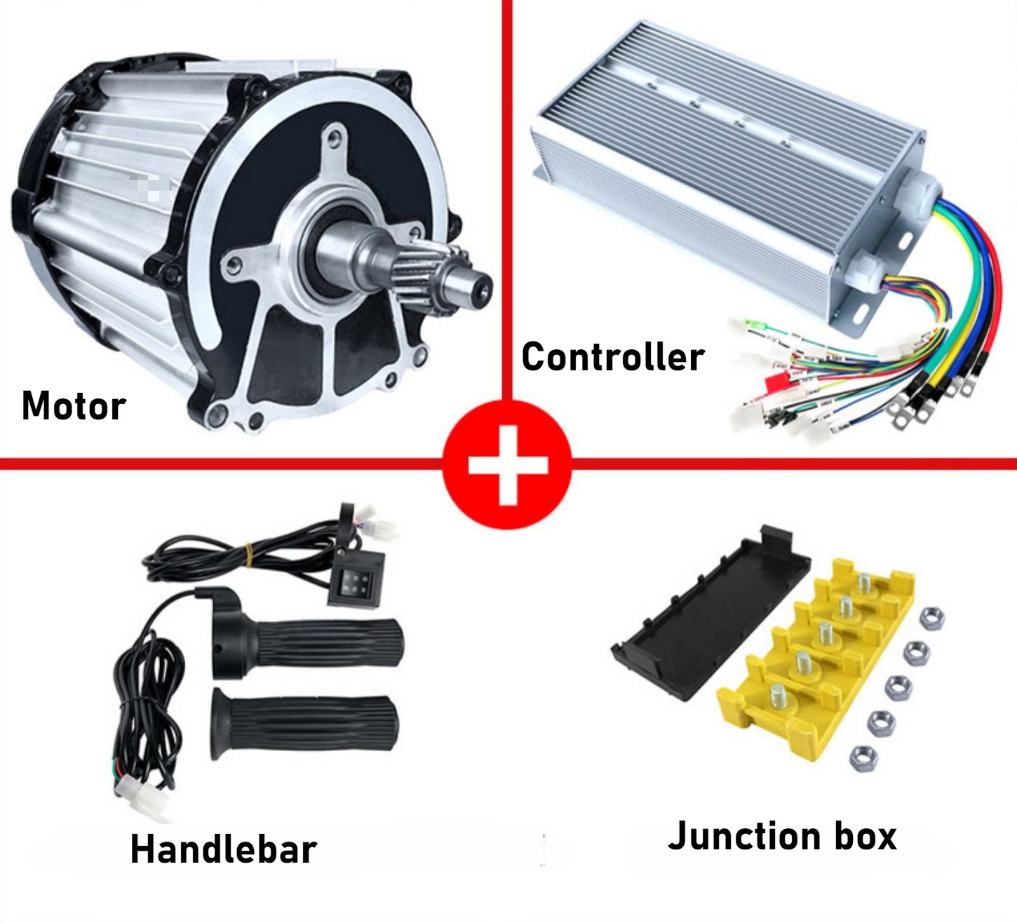 1500W High Speed Brushless Differential Motor DC 48V 60V 72V Electric Tricycle