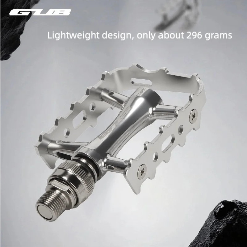 2 DU Aluminum Alloy Quick Release Bike Pedal for Folding MTB Bicycle Steel Axle