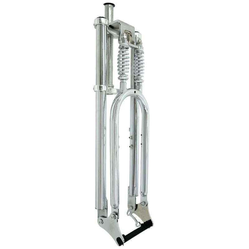 Adjustable 1-1/8″ Bike Fork Dual Spring Fork with Disc Mount 26″-29″ x 3.0 – 4.0