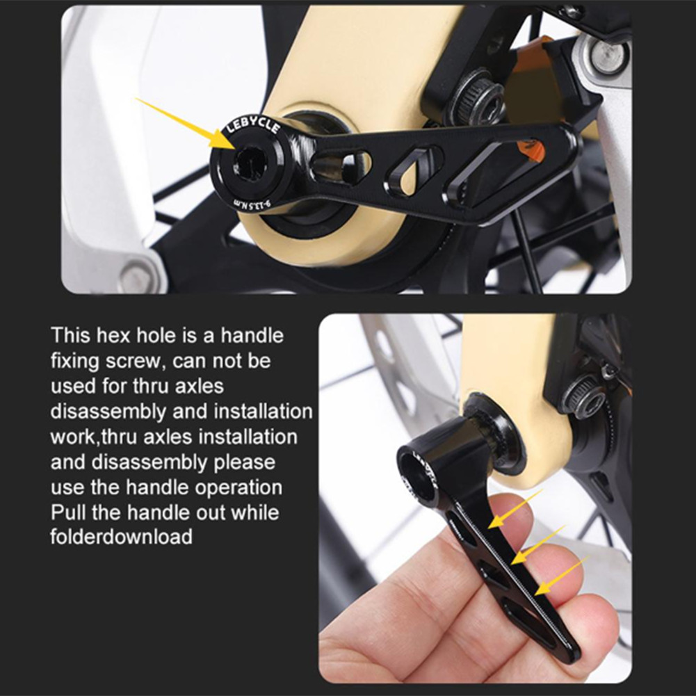 Bicycle Component Innovation Mountain Bike Through Axles in Black Color