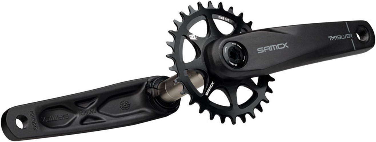 Samox Silver TM-1 Crankset – 155mm, 3-Bolt Direct Mount 30t Chainring, 24mm Chro