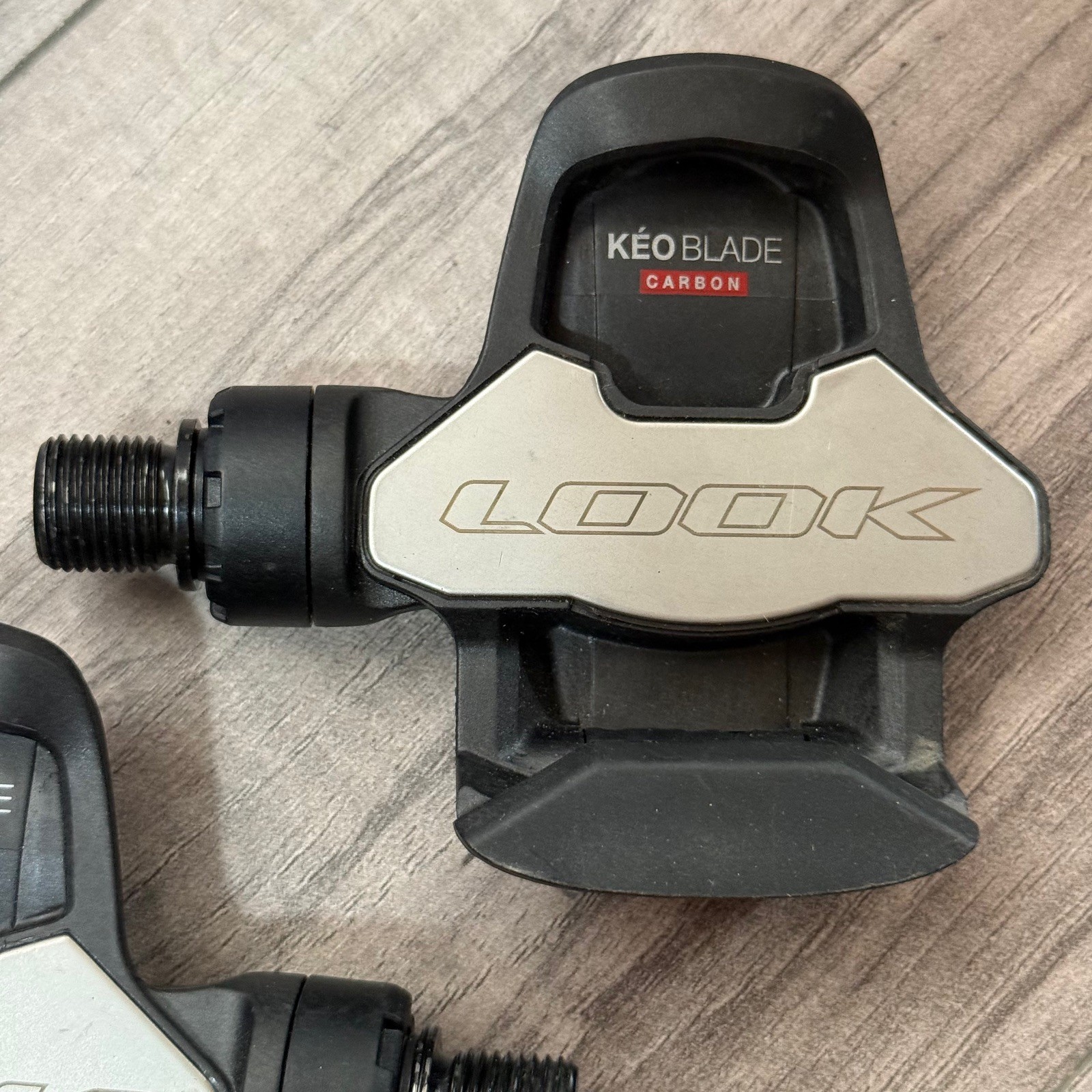 LOOK KEO Blade 12 Carbon Clipless Road Pedals Black No Cleats Super Low Miles