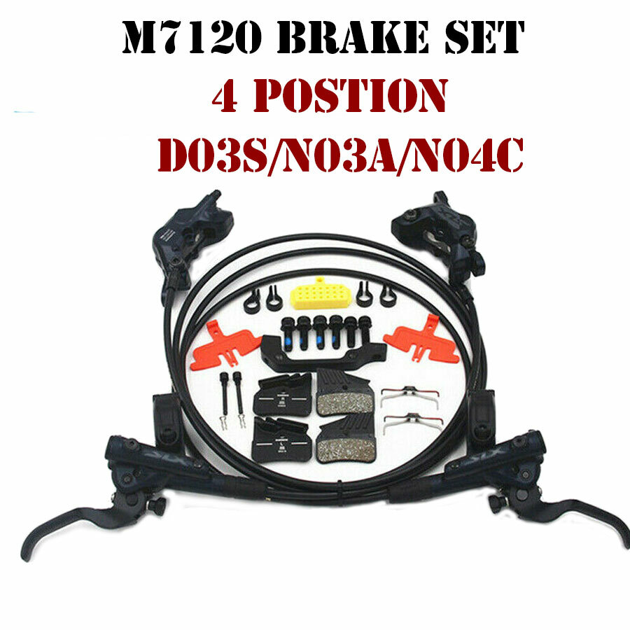Shimano Deore XT M8100 M8120 SLX M7100 M7120 Hydraulic Disc Brake Set Front Rear