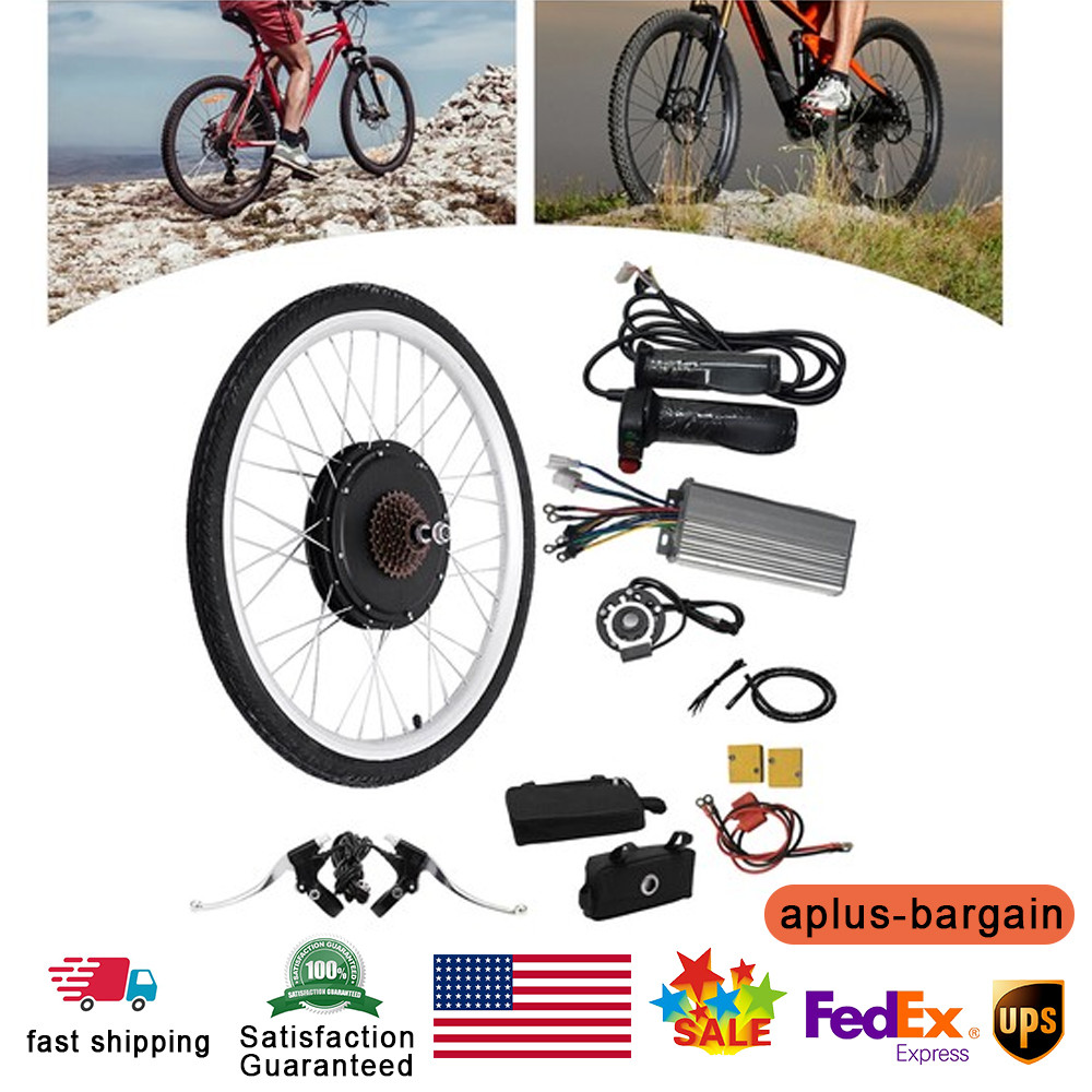 26inch 48V E-Bike Rear Wheel Electric Bicycle Hub Motor Kit 1000W Conversion Kit