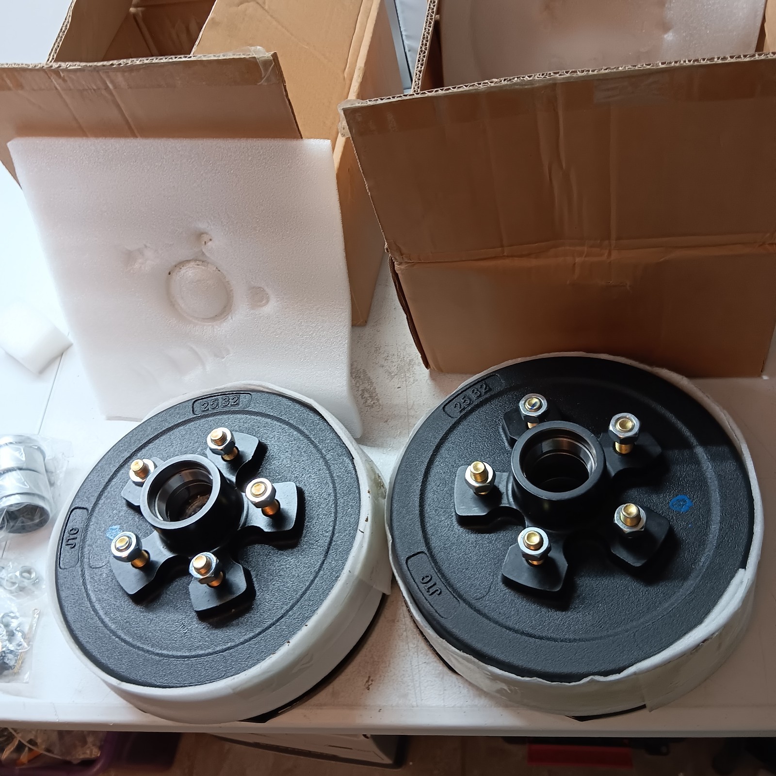 10″ x 2″ Trailer Brakes Drum Kit,5 on 4.5″ Trailer Brakes Kit for 3500lbs NEW