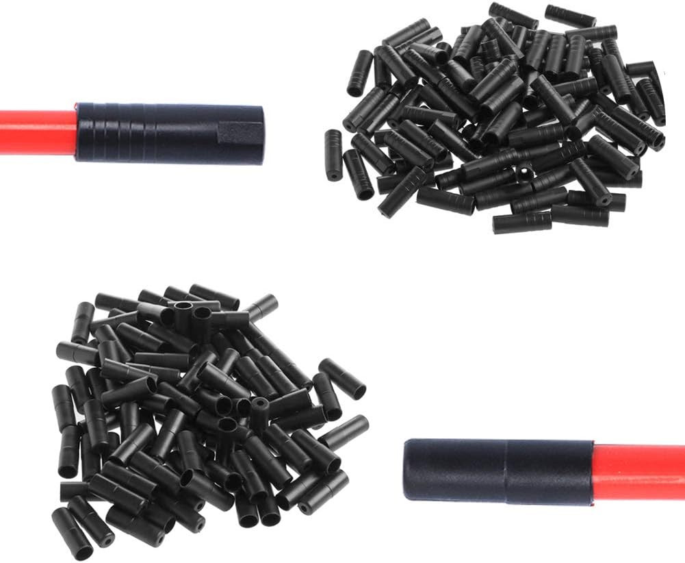 200pcs Bike Derailleur Shift and Brake Wire Cable Housing Ferrule End…