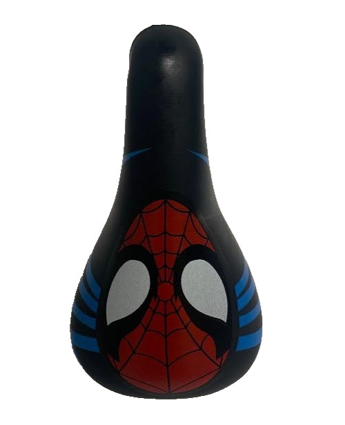 Spiderman Kids Bike Saddle with 25.4 Seatpost and Saddle Clamp