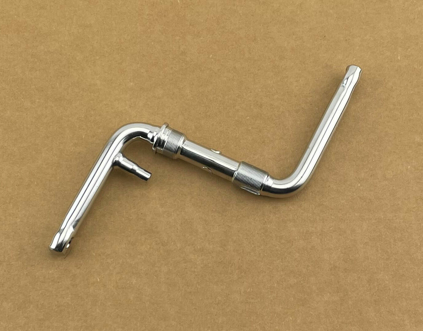 F&R LOWRIDER 4 1/2″ (115MM) BICYCLE STEEL ONE-PIECE CRANK CHROME.