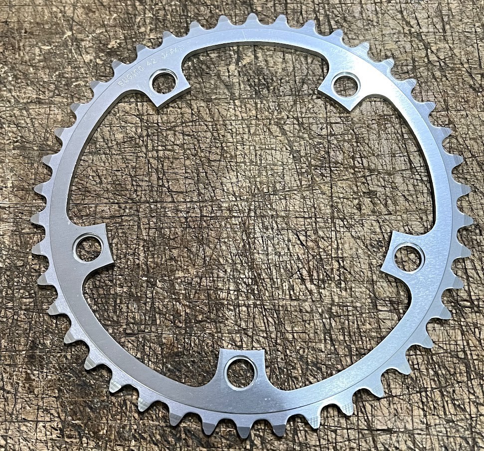 Sugino 42t Chainring – 130BCD – For 7/8/9 Speed – BRAND NEW – Japan – 42 Tooth