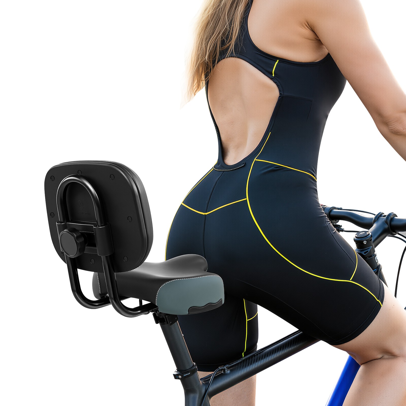 11.5″ x 9.5″ Oversize Comfort Saddle Seat Backrest Saddle Bike Seat W/Backrest