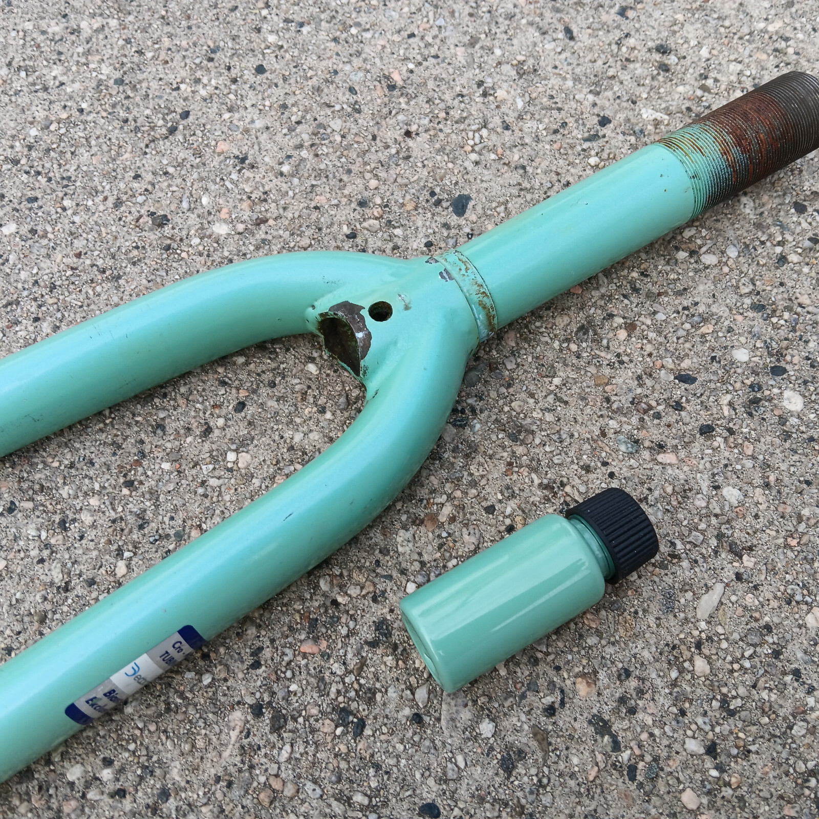 Vintage 1″ Bianchi Road Fork 27″ Wheel road bike Alfana Includes Touch-up Paint