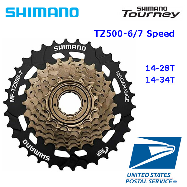Shimano Tourney MF-TZ500 6 / 7 Speed 14-28T 14-34T Freewheel Road Bike MTB