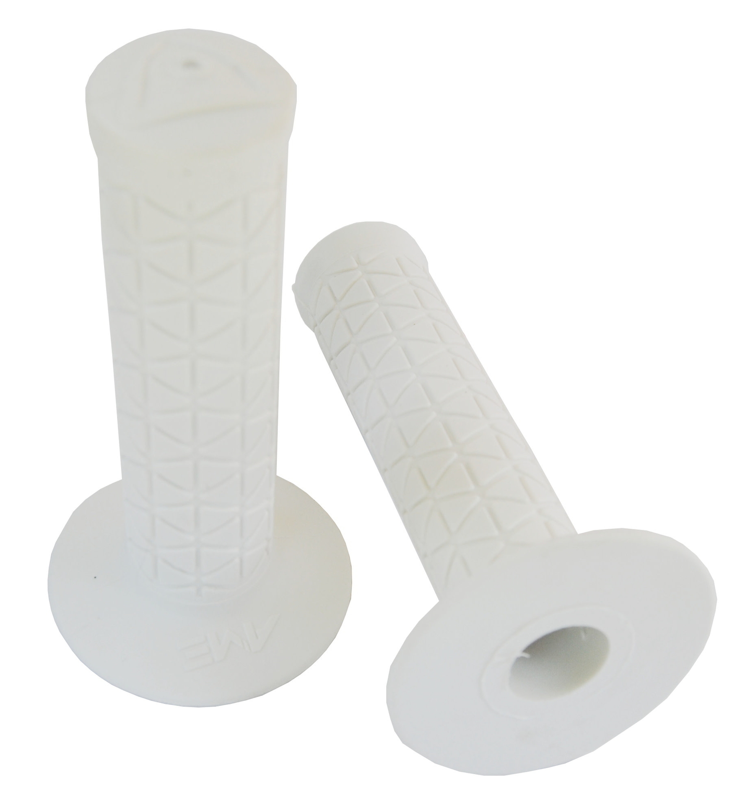 AME old school BMX bicycle grips – TRI – WHITE
