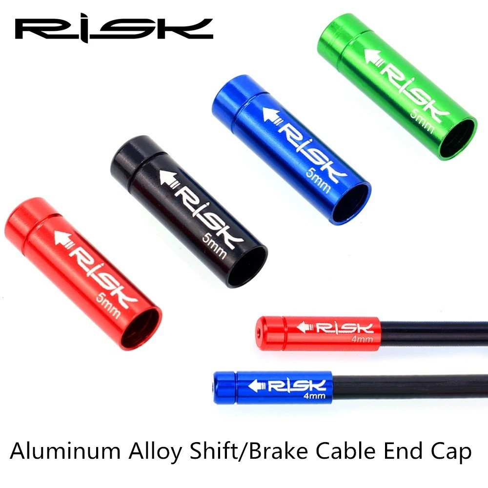 10PCS Alloy Bike Cable End Caps 5mm Brake 4mm Shift Dust Covers