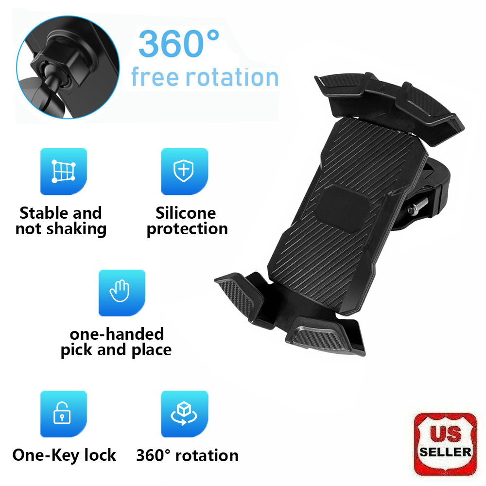 Bicycle Cell Phone Holder 360° Motorcycle MTB Bike Mount Holder GPS Universal