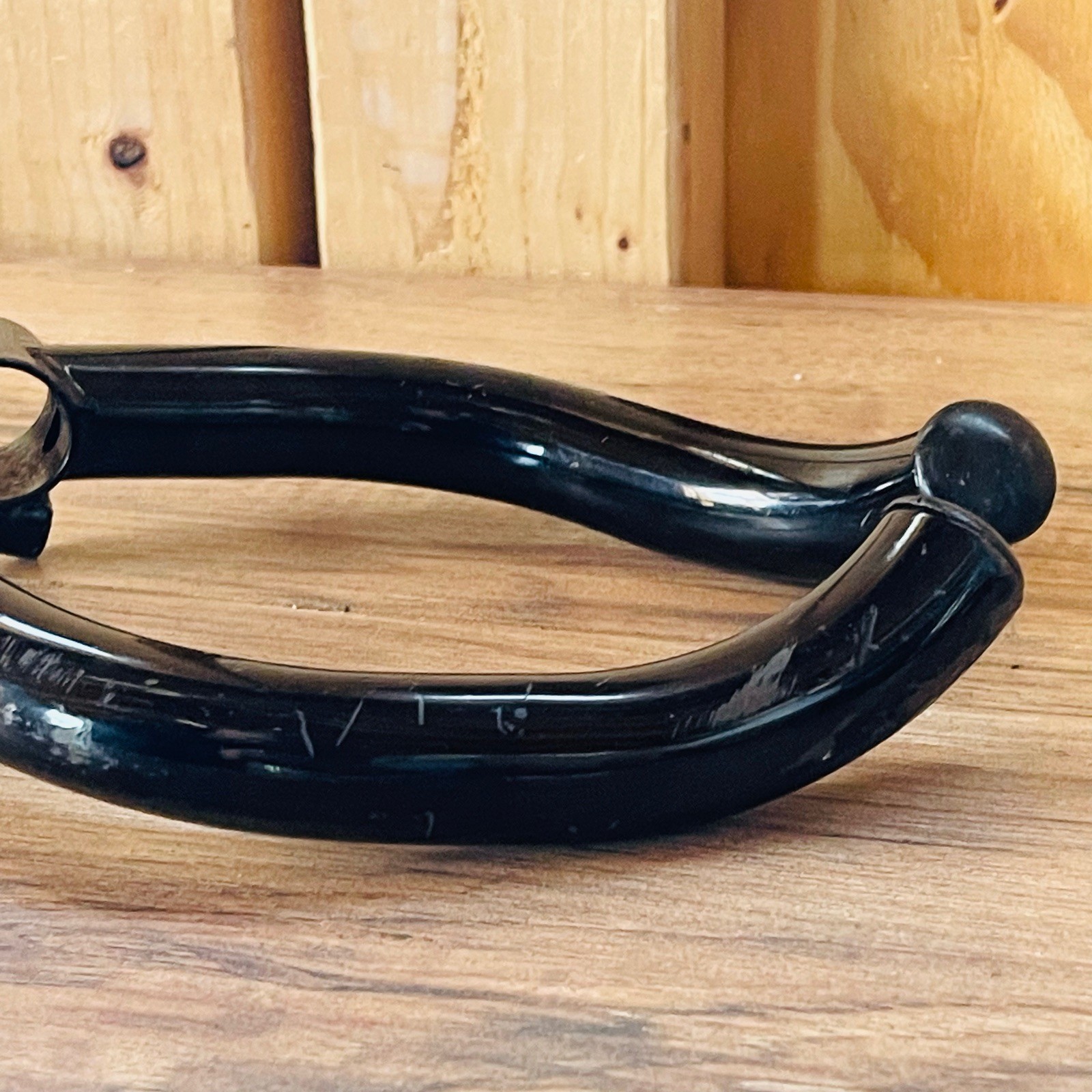 Vintage Salsa Mangos de Amor Bar Ends Chromoly Steel Multi Bend Ergo Black