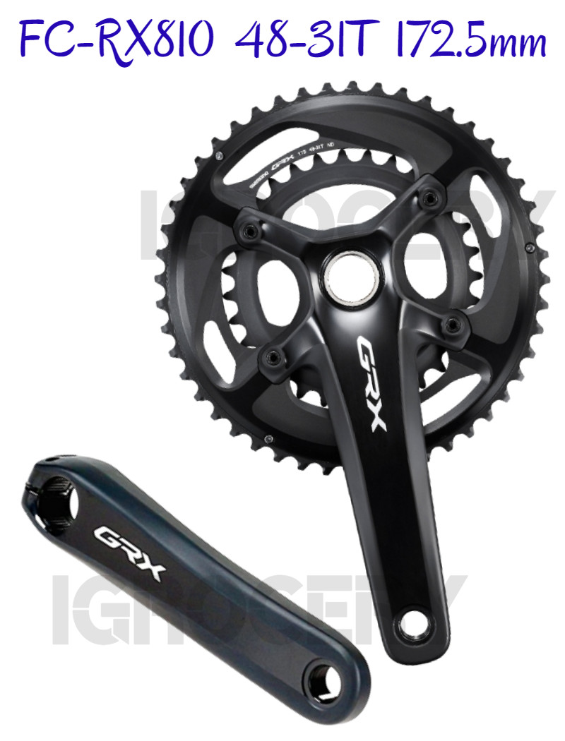 Shimano GRX FC-RX810-2 172.5mm 48/31T Crankset 2×11-speed New