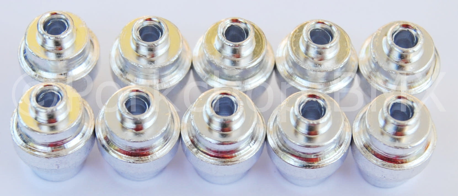 Dia-Compe aluminum alloy bicycle brake lever end buttons (PACK OF 10) SILVER