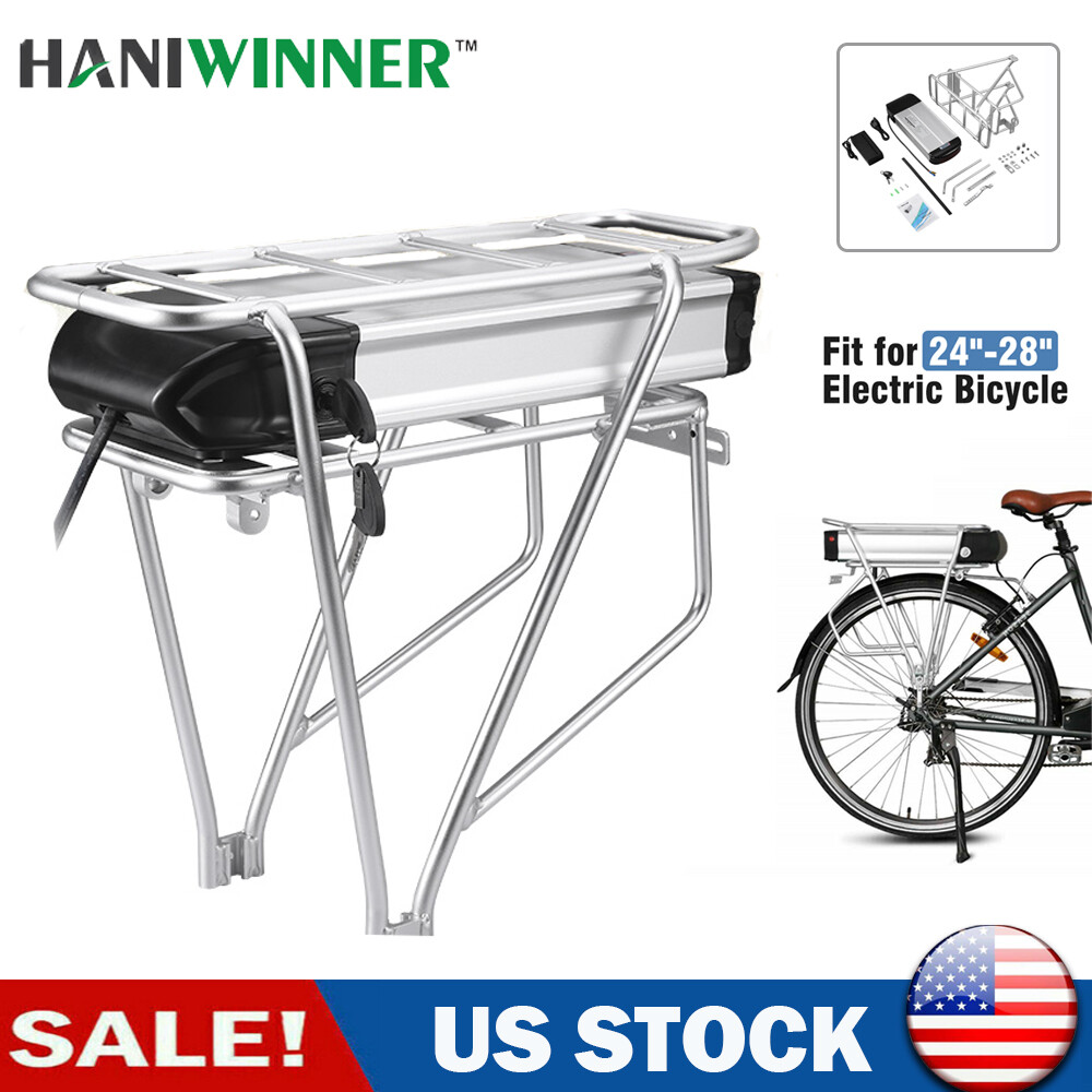 E Bike Battery 36V 20Ah Rear Rack Battery Kit Electric Bike Battery Replacement