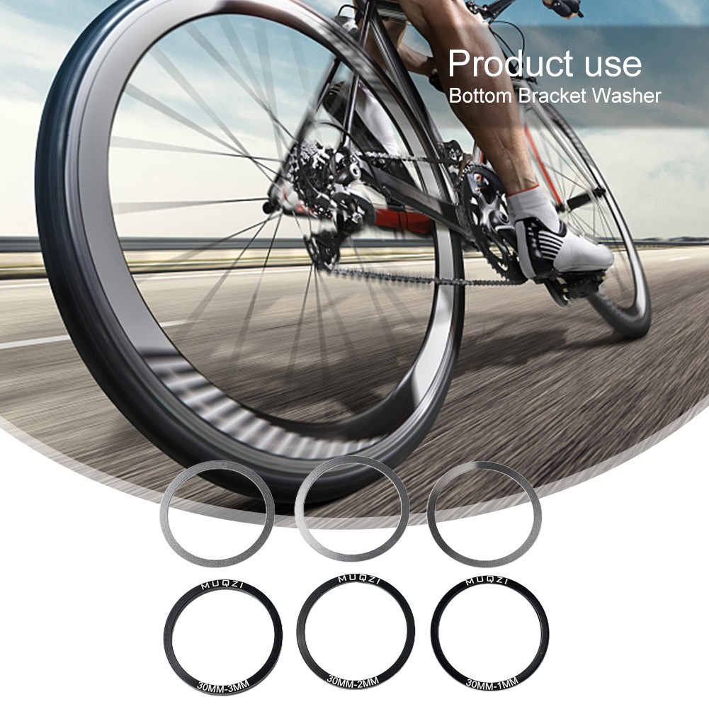 Bottom Bracket Washer Bike Gasket 24mm Bicycle Crankset Shim Aluminum Alloy