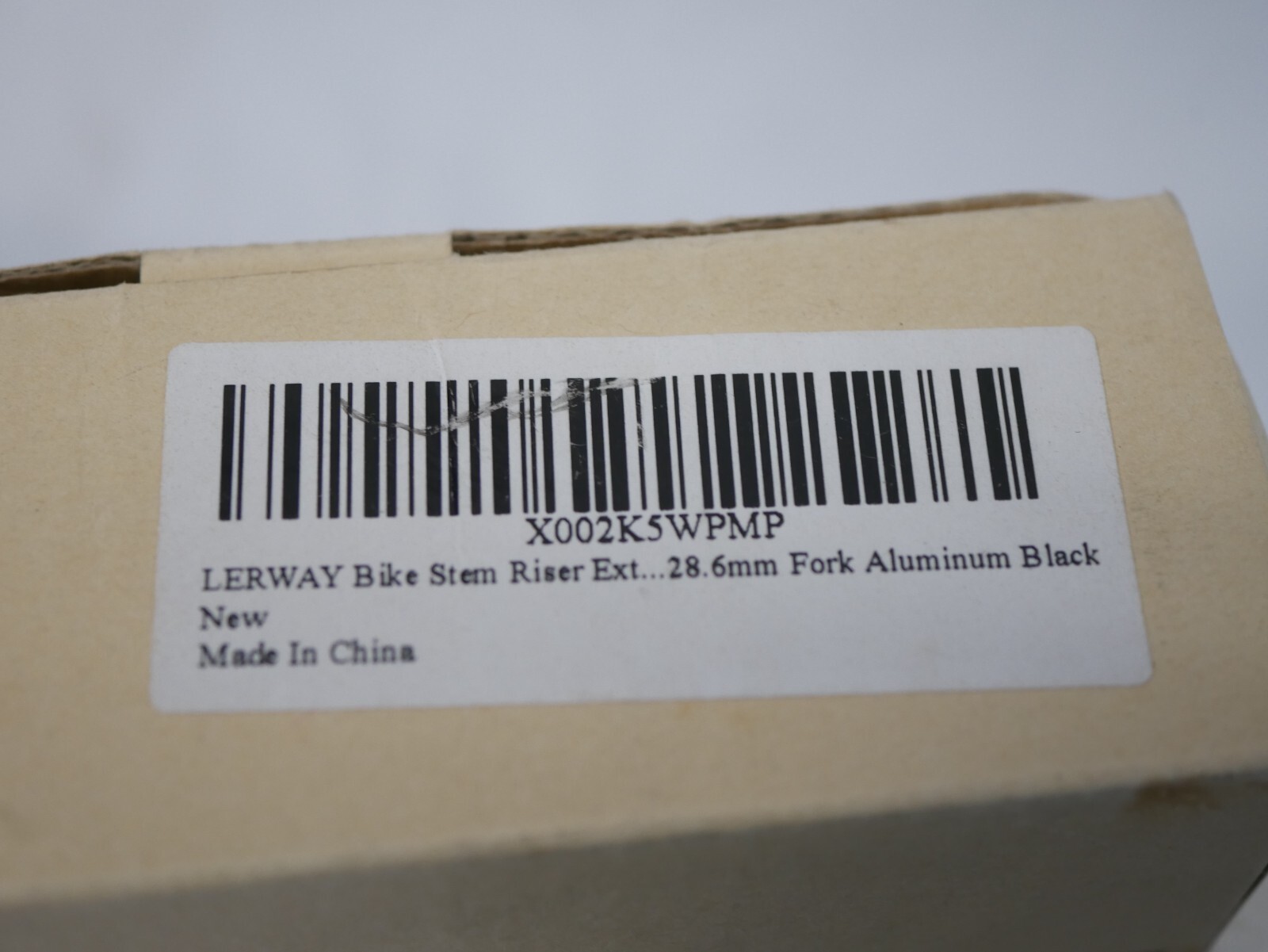New Lerway 28.6mm or 1 -1/8″ Bicycle Stem Extender Black Aluminum Riser set