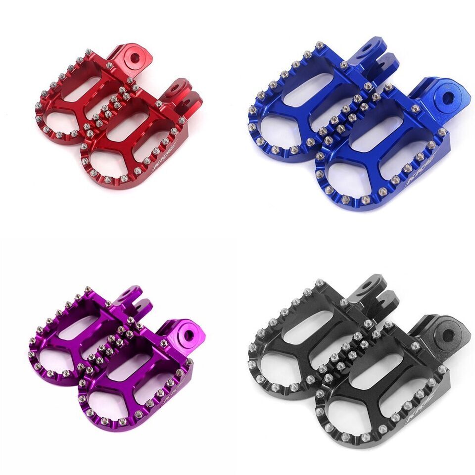 KKE Extra Wide Footpegs Foot Pegs Pedals for Surron Light Bee x LBX Black Red