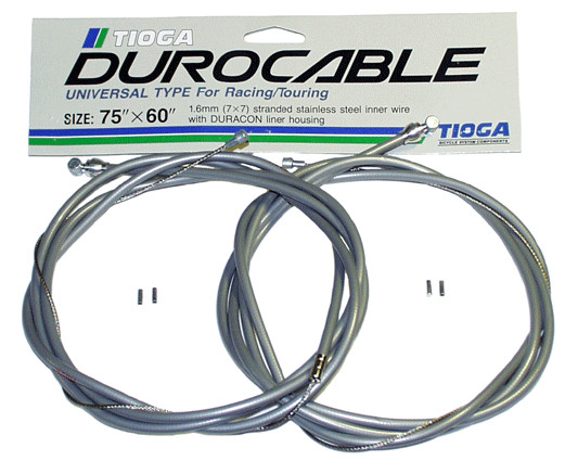Tioga Durocable 1.6mm Gray Brake Cables / Heavy Duty Brake Cables 2 Packages NEW