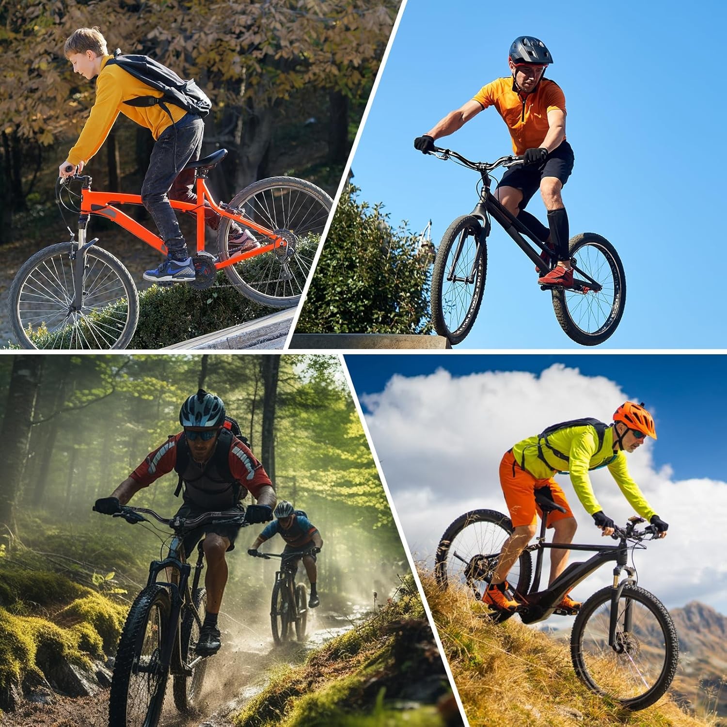 BUCKLOS 31.8mm—55mm Rise Mountain Bike Handlebars Riser Bar, Aluminum Alloy MT