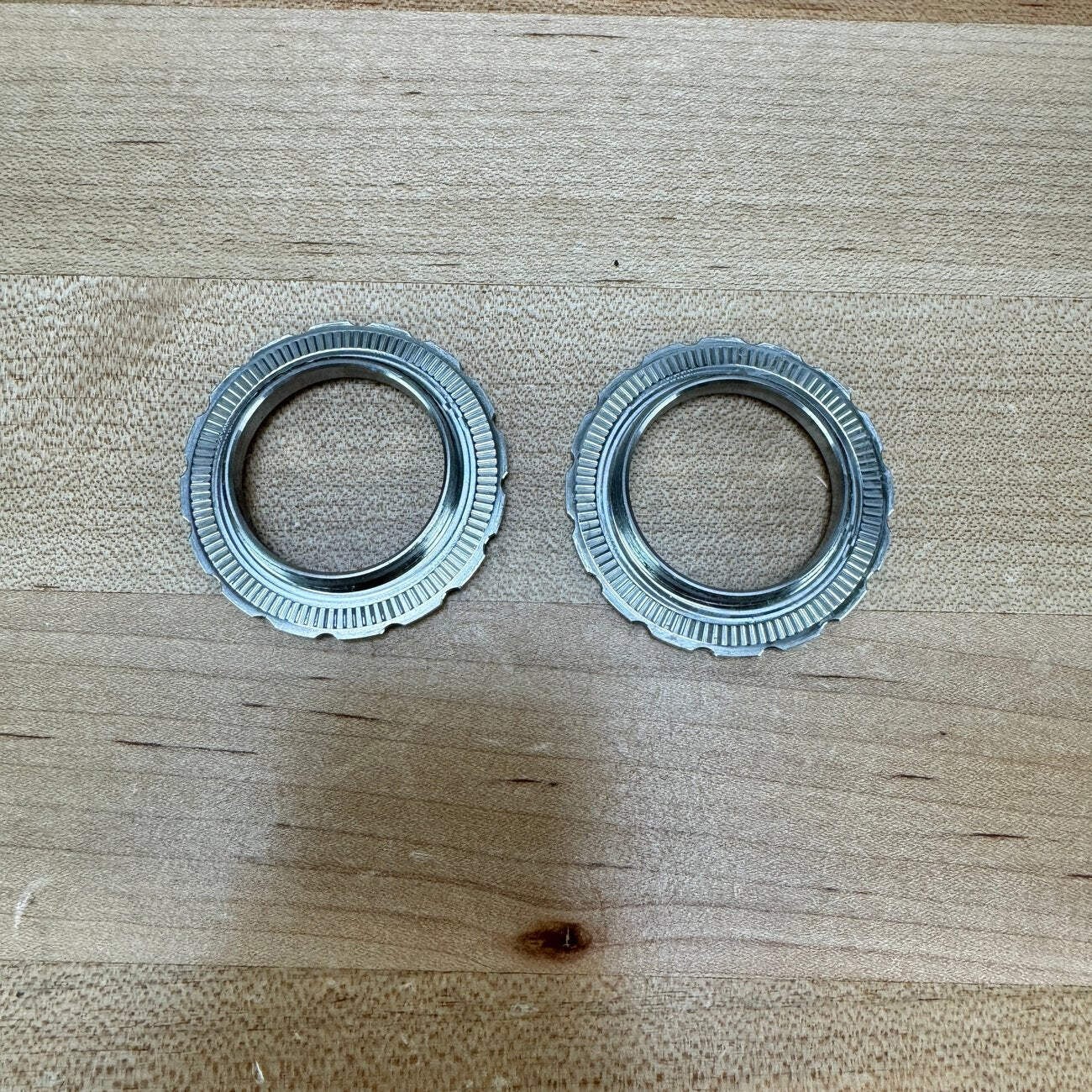 Light Use! Josh Ogle Design Center Lock Titanium Lockring Set
