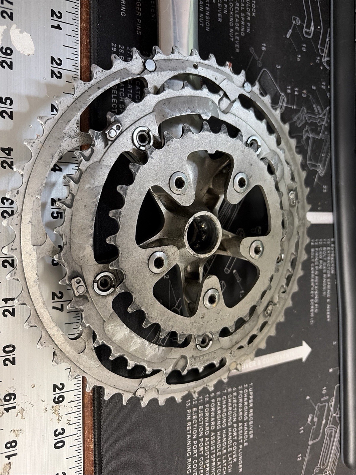 Shimano Ultegra FC-6500/6503 Crankset 175mm Crank Triple 52t/42t/30t Road Bike