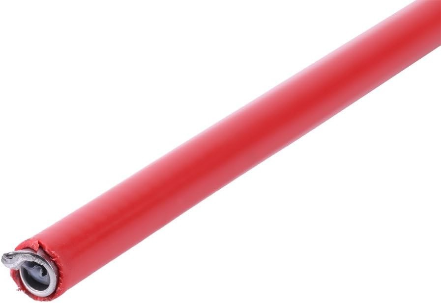 Lightweight 3m Brake and Shift Cable Housing – Red Rubber & Steel for Bicycles