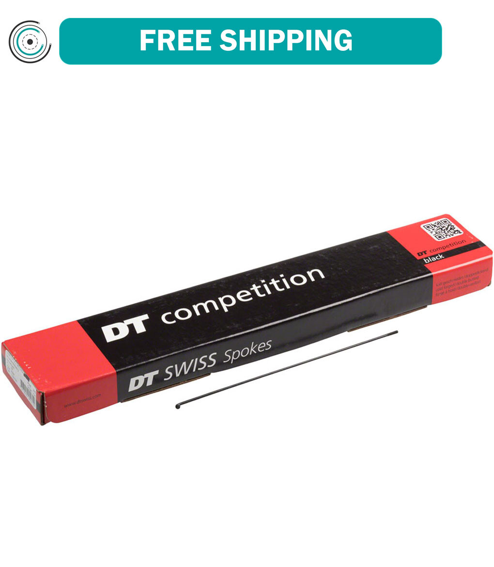 DT Swiss Competition Spoke 2.0mm 1.8mm 2.0mm 267mm J-bend Black Box of 100
