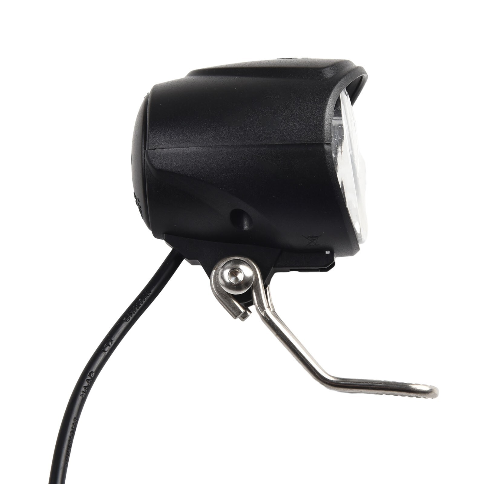 Led Light Headlight 6-80V Front Light Black Accessory For Electric Bicycle