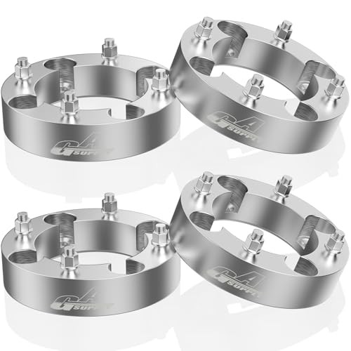 4×156 ATV Wheel Spacers 3/8″-24 Studs 38mm 4 Lug Wheel Spacer 1.5 inch Chrome