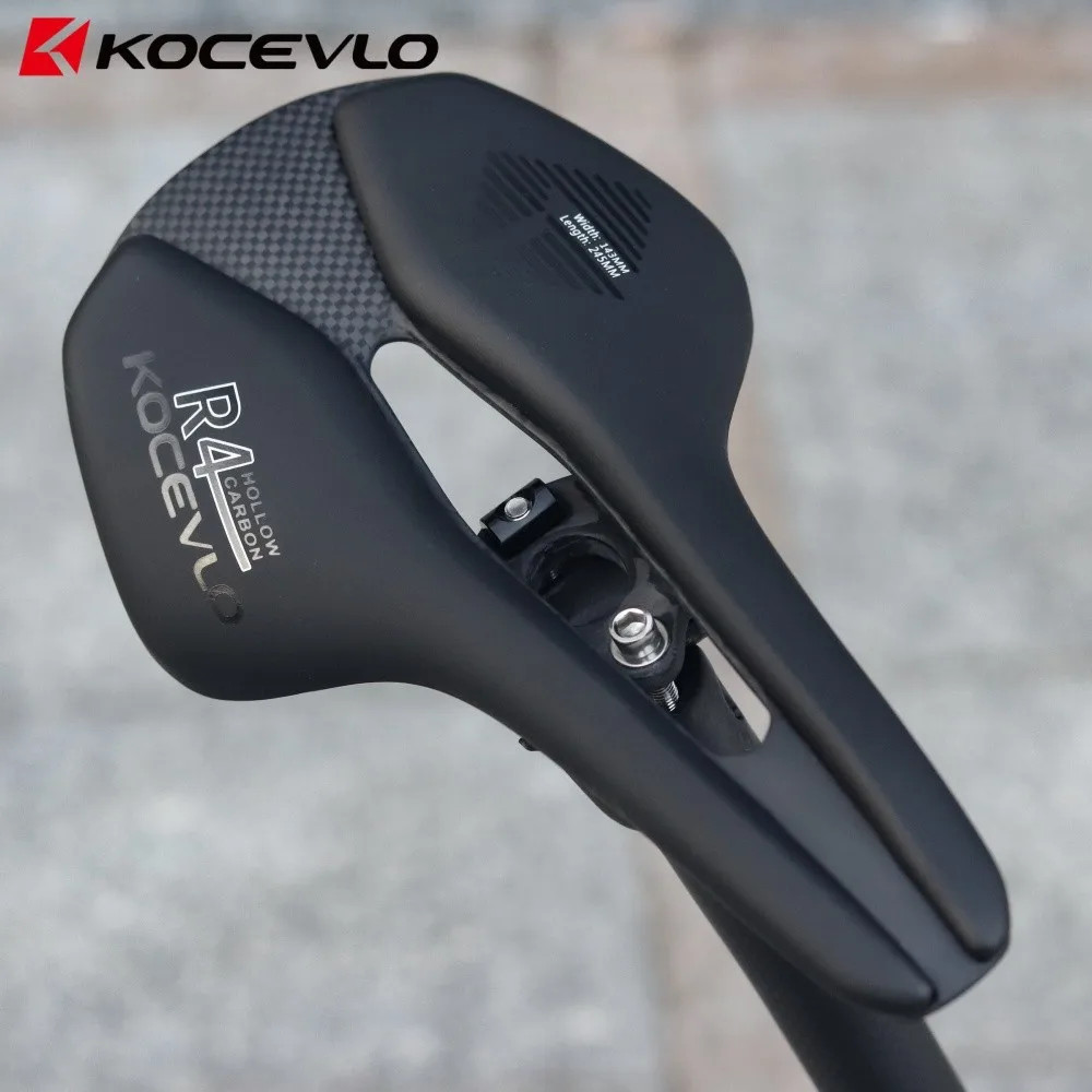 Carbon Fiber Bicycle Saddle Road MTB Bike Seat EV Leather Riding Saddle Cushion