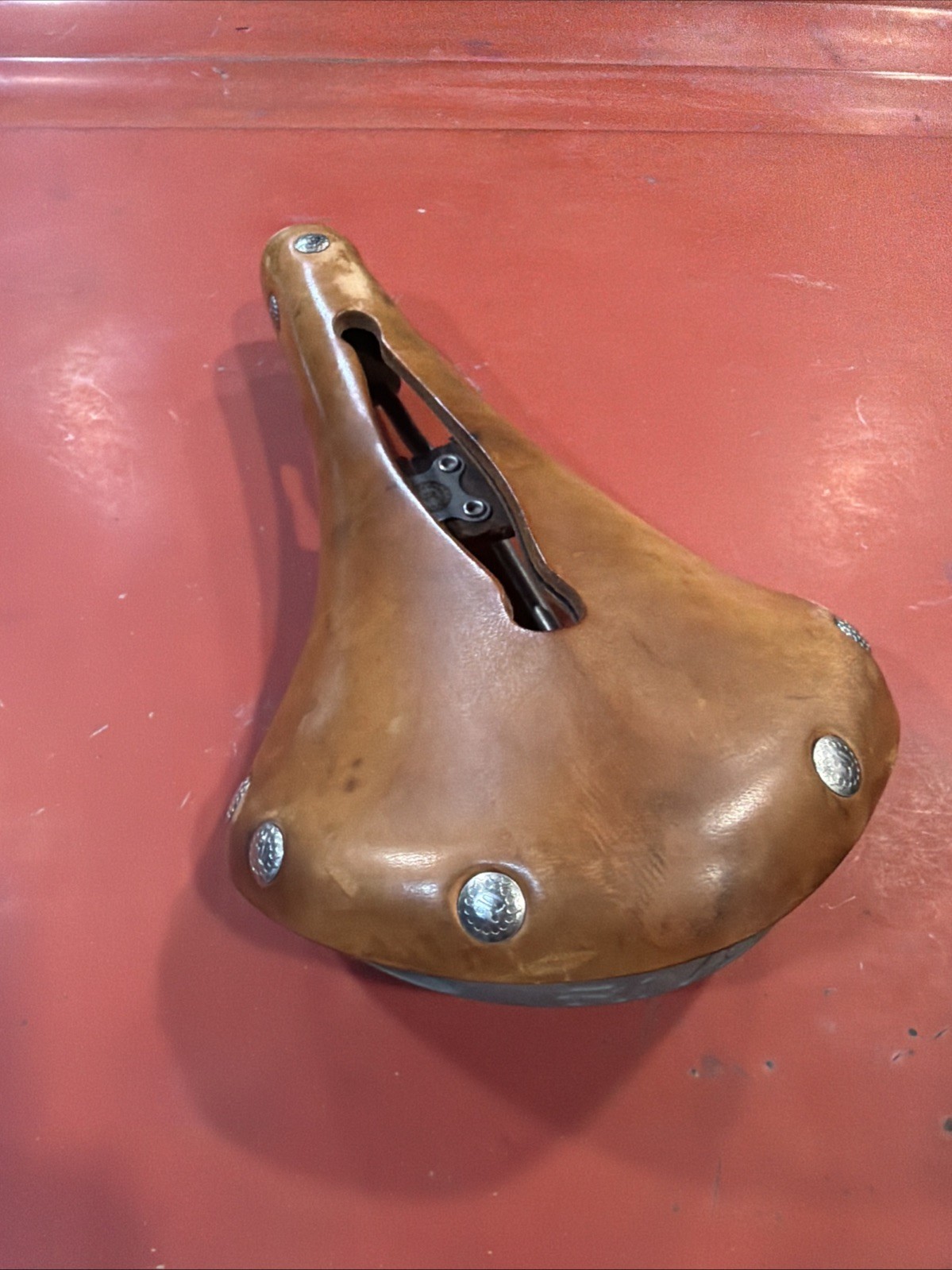 Rivet Cycle Works Brown Leather Saddle Seat titanium Rails The Independence