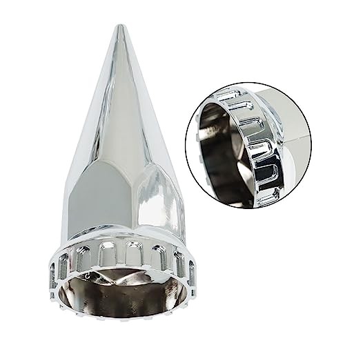 Front Hub Cover Set Chrome Wheel Cover with 33mm Nut Covers Spiked