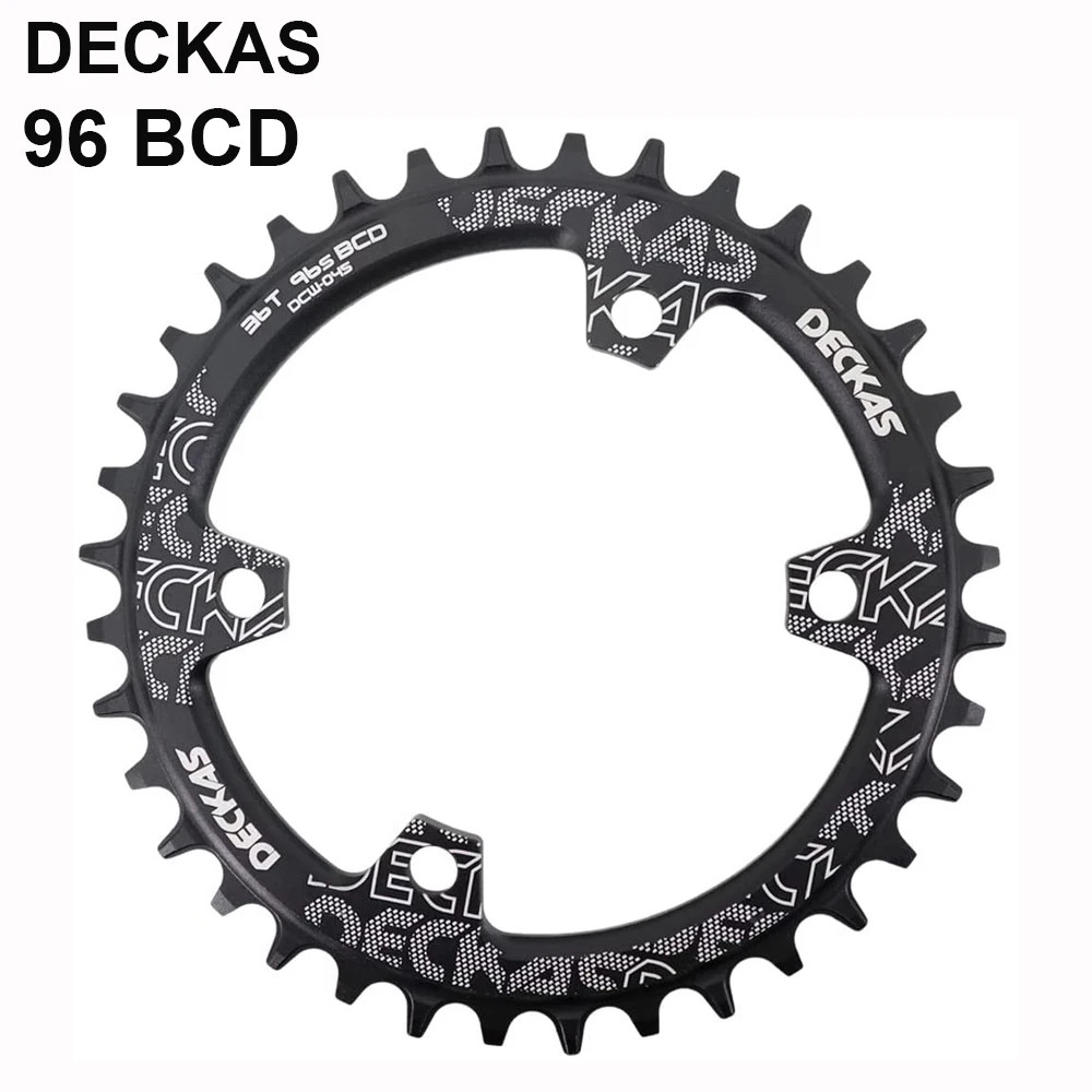 DECKAS Coroa BCD 96 Asymmetrical 36T 34T Narrow Wide 96BCD Bike Chainring 36 34
