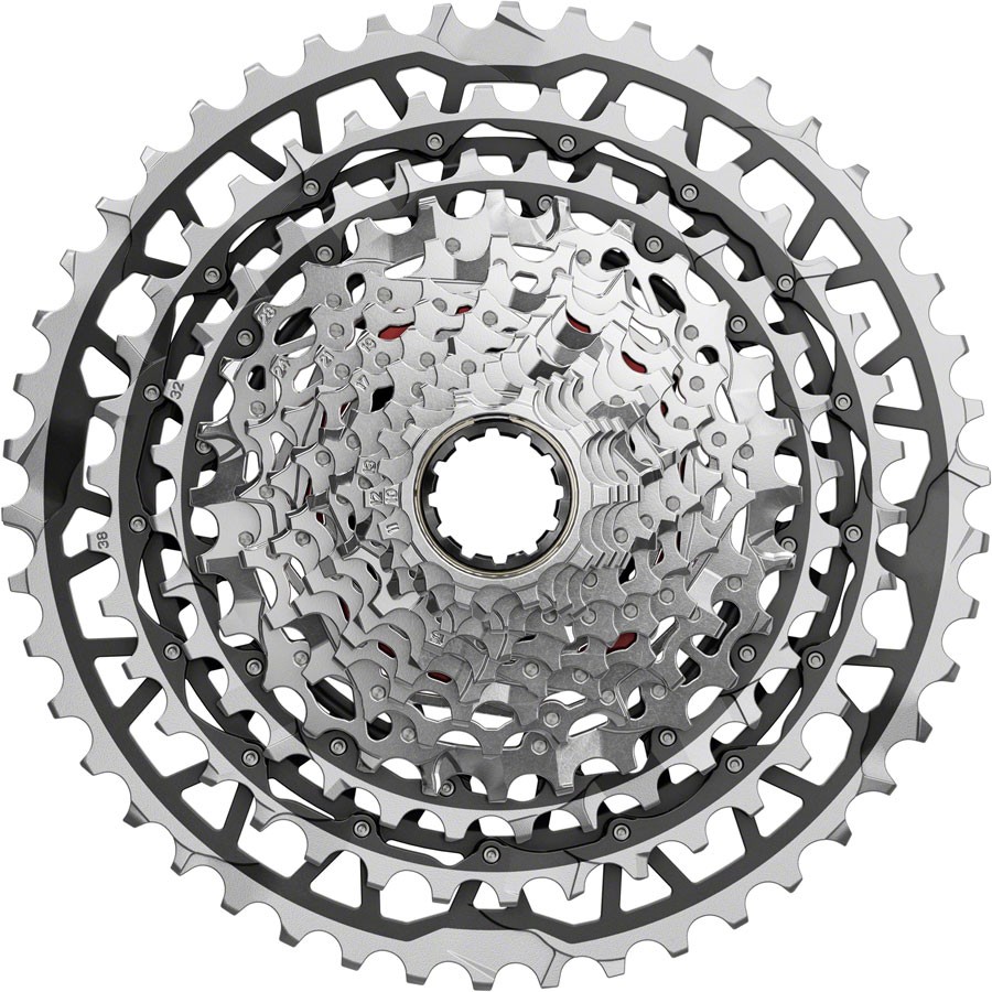 SRAM Force XPLR XG-1371 Cassette – 13-Speed, 10-46t, For XDR Driver, Silver, E1