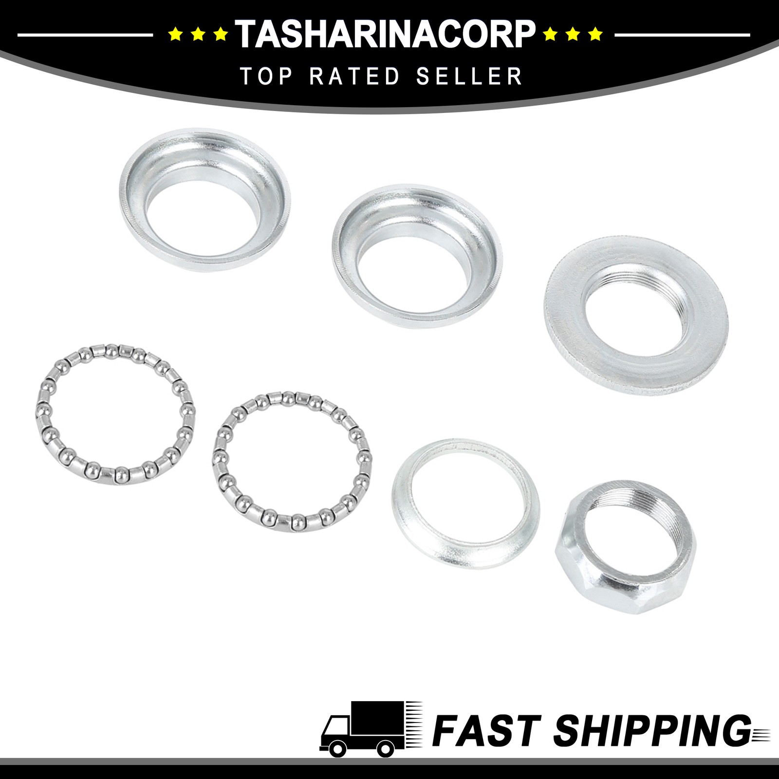 25.4mm 7 in 1 Bicycle Headset Threaded Mountain Headset Sealed Bearing Set
